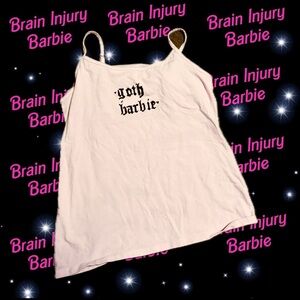 Goth Barbie tank top